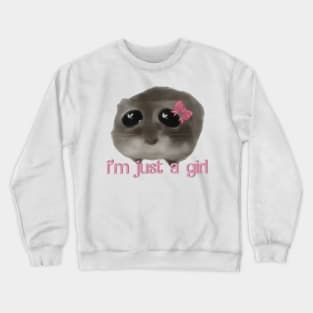 Sad hamster Crewneck Sweatshirt